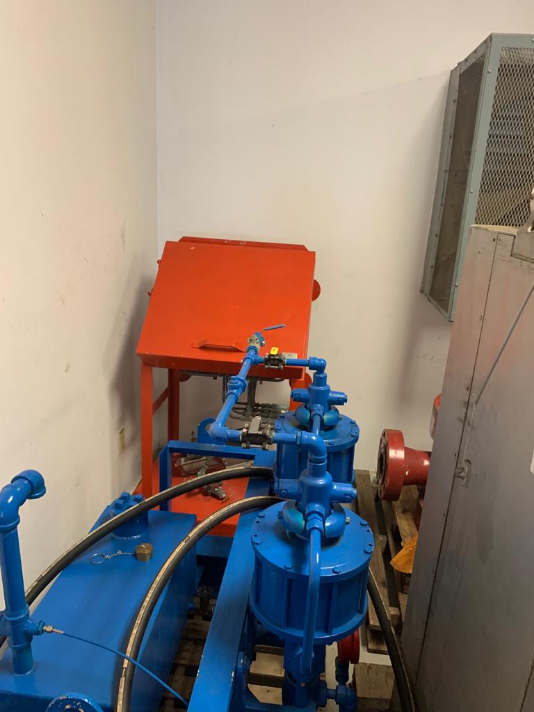 Test Pump and Choke Control panel